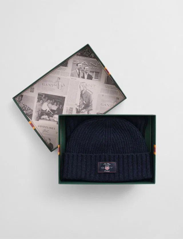Blue Wool Beanie - Gift