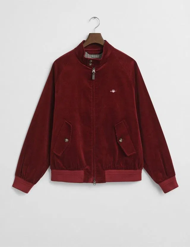 Casaco Cord Harrington Vermelho