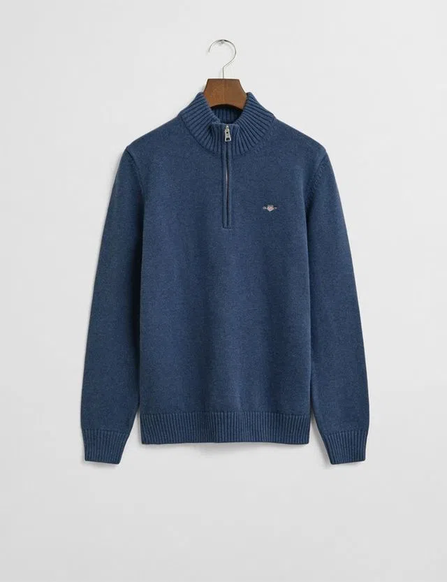 Blue Half-Zip Sweatshirt