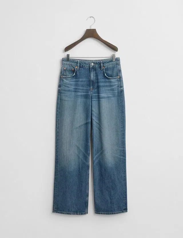 Relaxed Blue Denim Pants