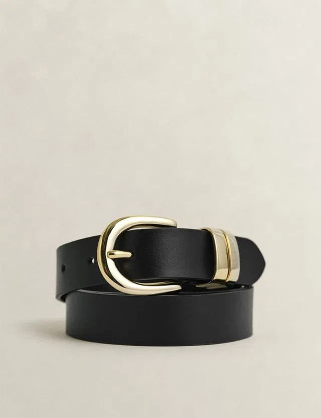 Cinto de pele Preto