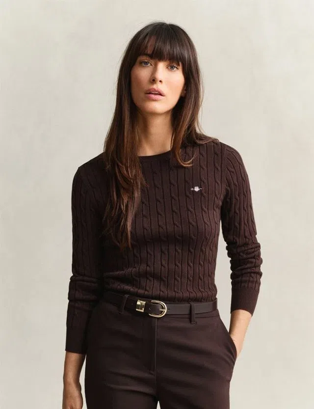 Camisola de malha Castanho