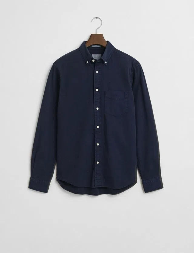 Camisa Reg Gmnt Dyed Twill Azul