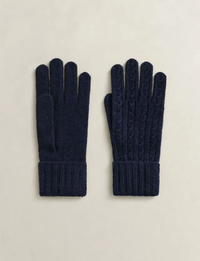 Blue Wool Gloves