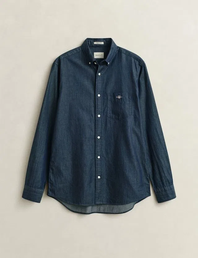 Camisa Regular Fit Indigo Azul