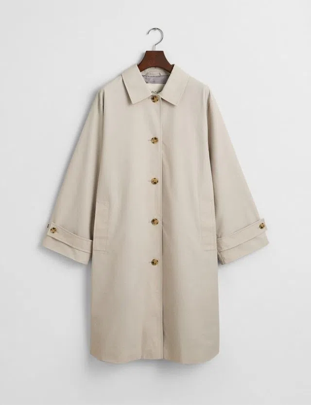 Relaxed Car Coat Grey
