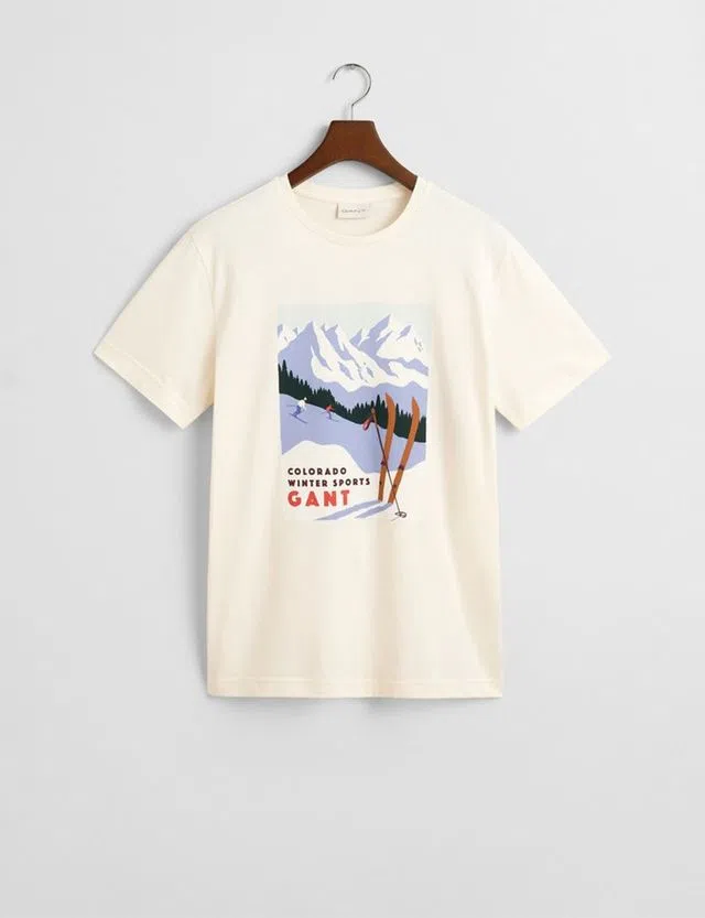 T-Shirt Seasonal Graphic Bege