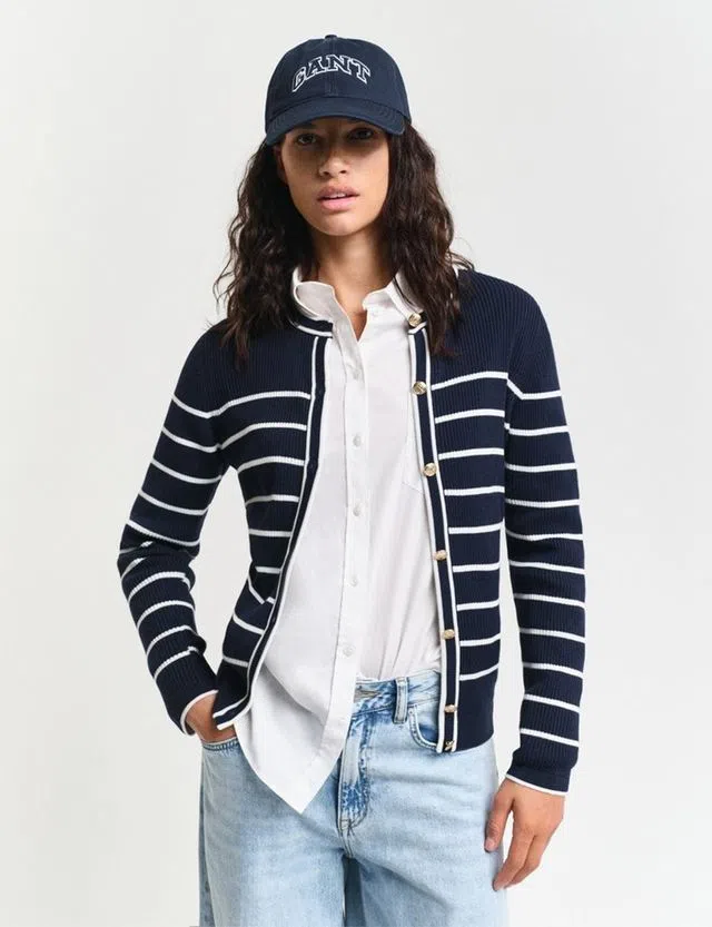Cardigan de malha Azul