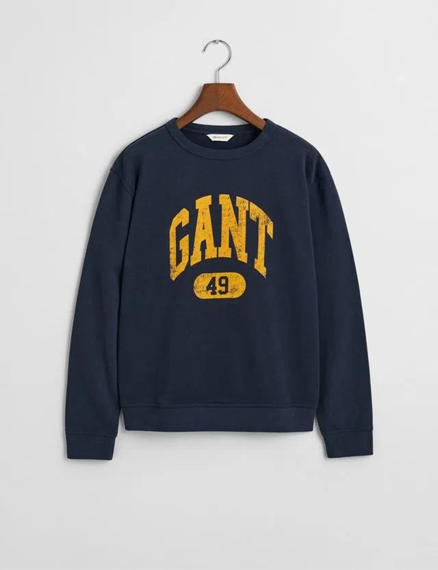 Gant 49 Arch Relaxed Sweatshirt Blue