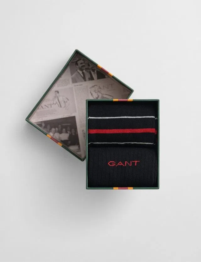 Pack of 2 Multi Stripe Socks - Gift Box