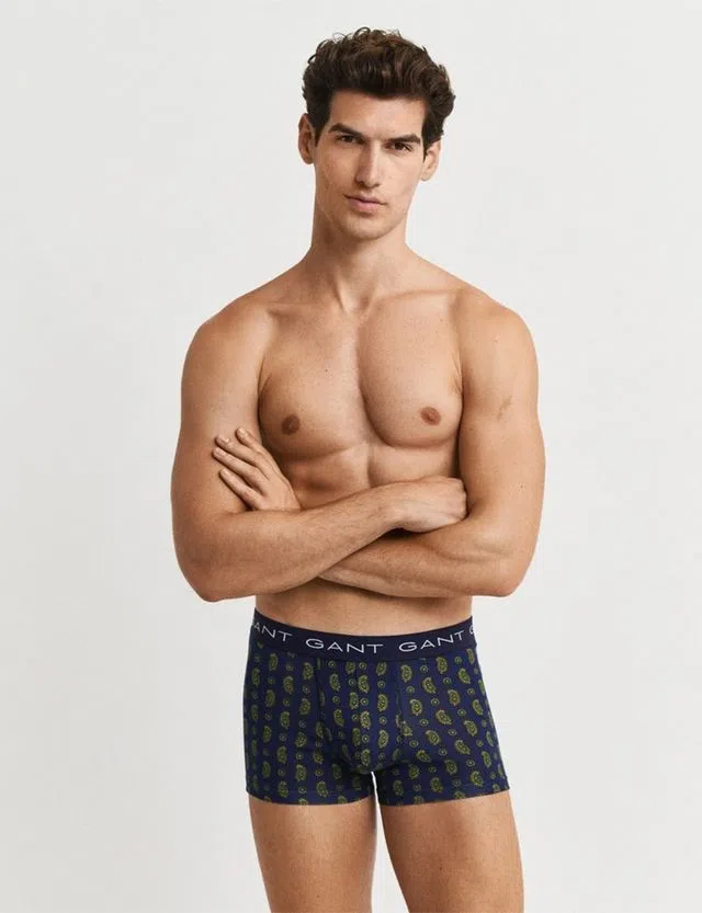 Pack 3 Trunks Paisley Print