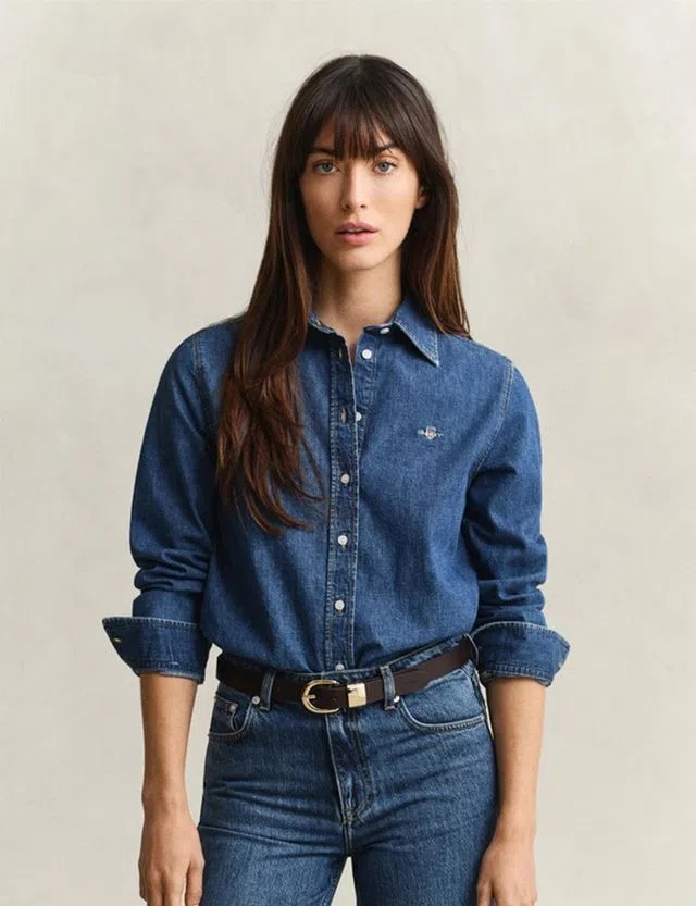 Camisa de ganga Regular Multicor