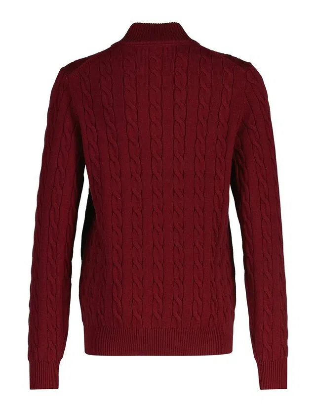 Red Half-Zip Sweatshirt