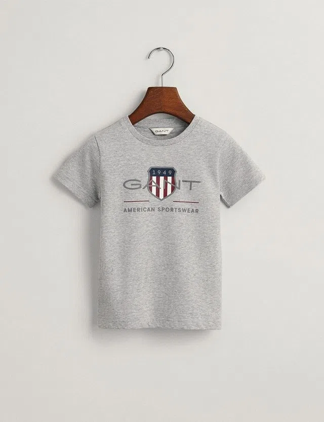 T-Shirt Archive Shield Cinzento