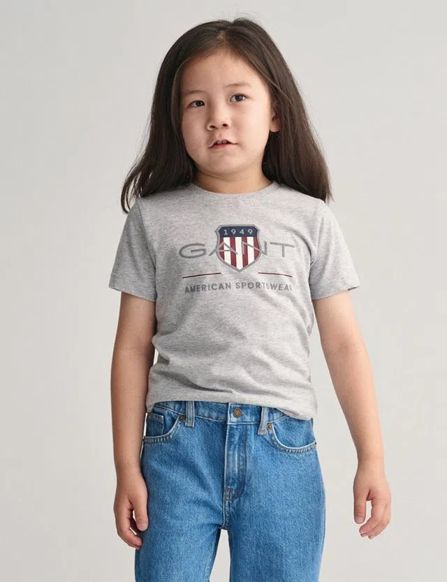 T-Shirt Archive Shield Cinzento