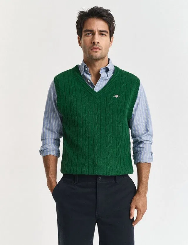 Colete de malha Verde