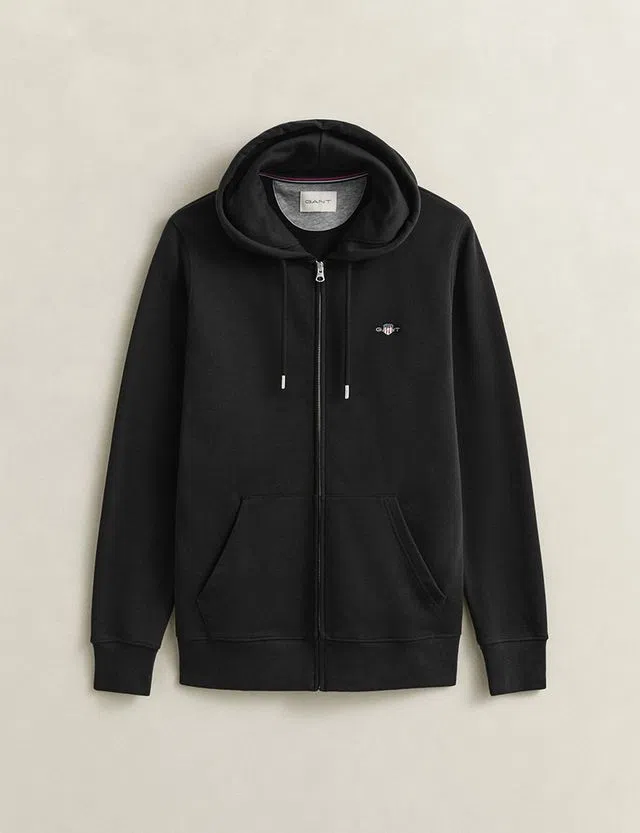 Sweatshirt com fecho Reg Shield Preto