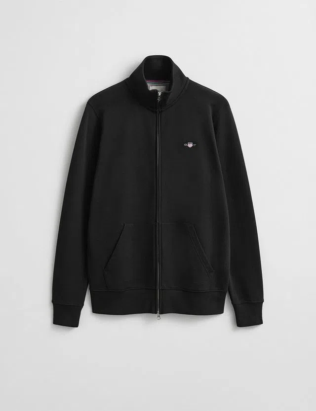 Sweatshirt com fecho Reg Shield Preto