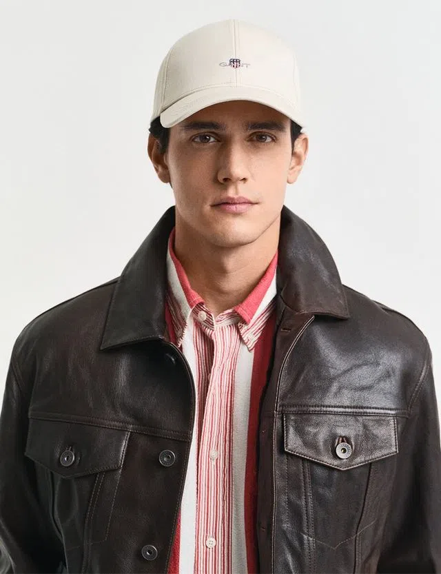 Beige High Shield Cap