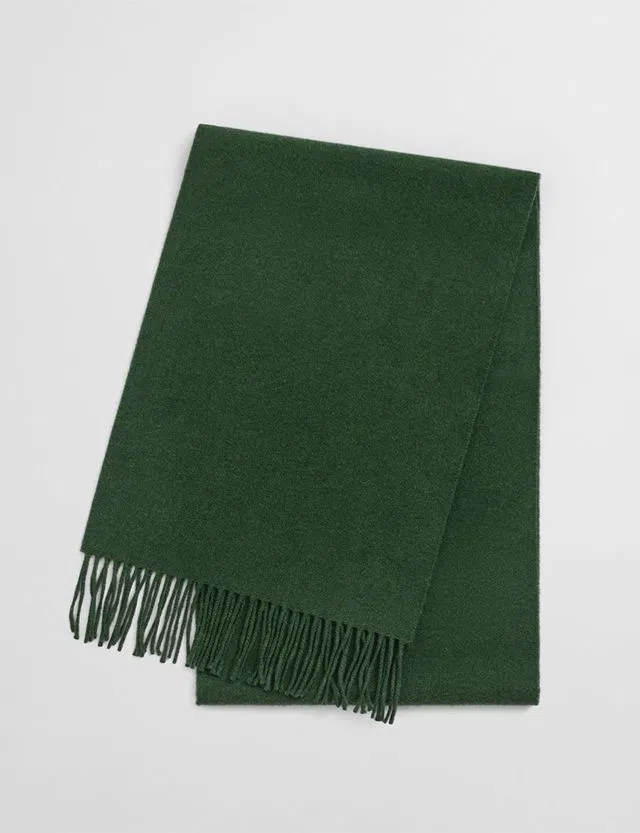 Green Wool Scarf