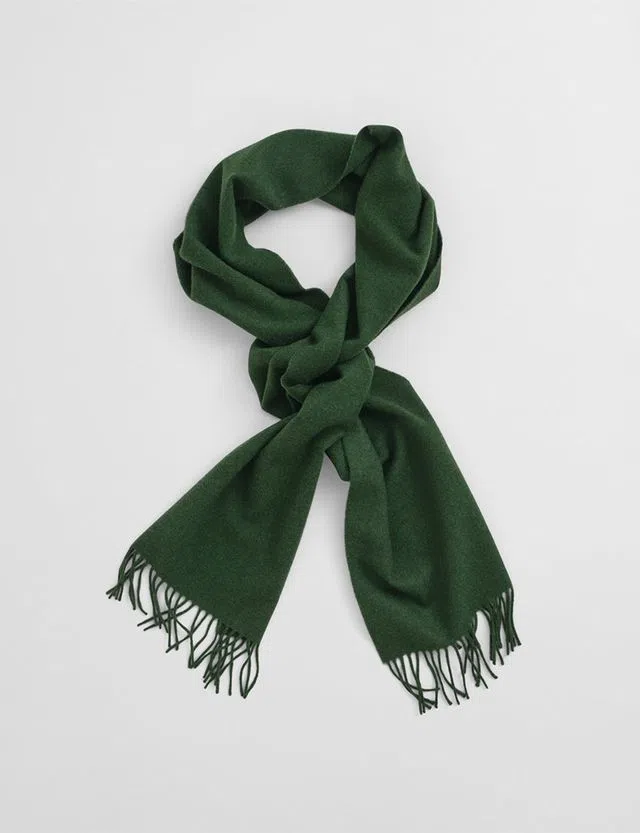 Green Wool Scarf