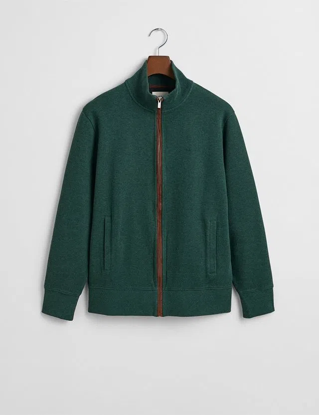 Casaco com fecho Sacker Rib Verde