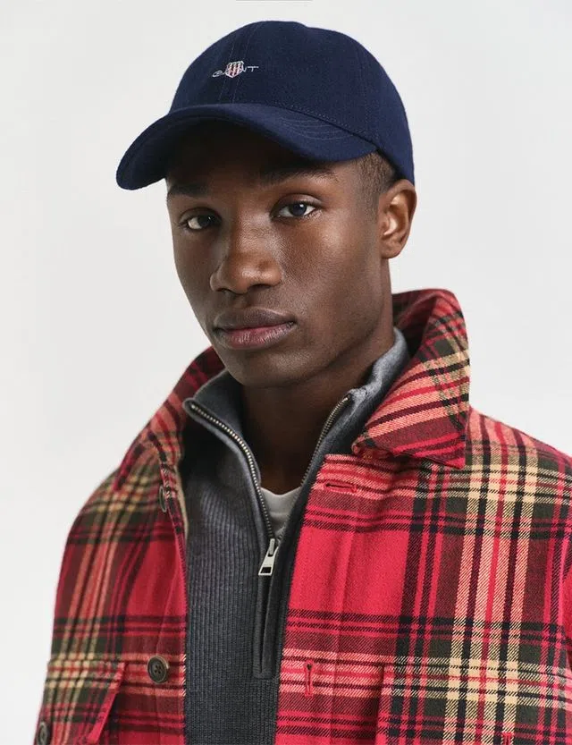 Shield Melton Blue Cap