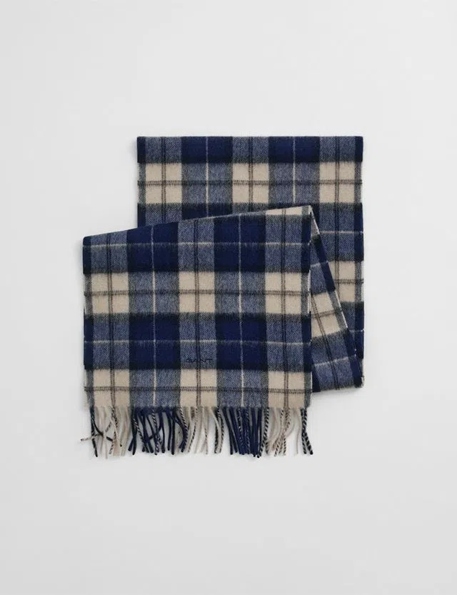 Blue Wool Scarf