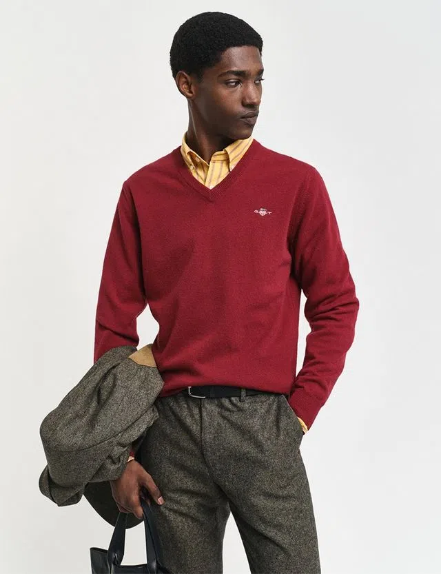 Fine Wool Sweater Red