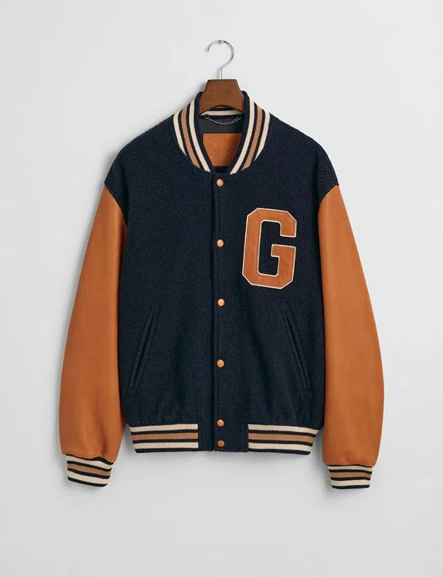 Casaco Varsity Azul
