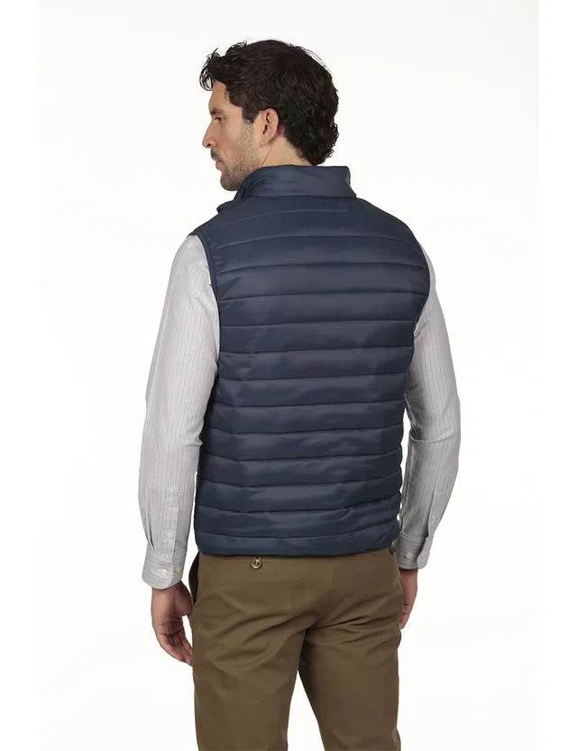 Regular Padded Vest Blue
