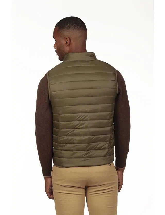 Regular Padded Vest Green