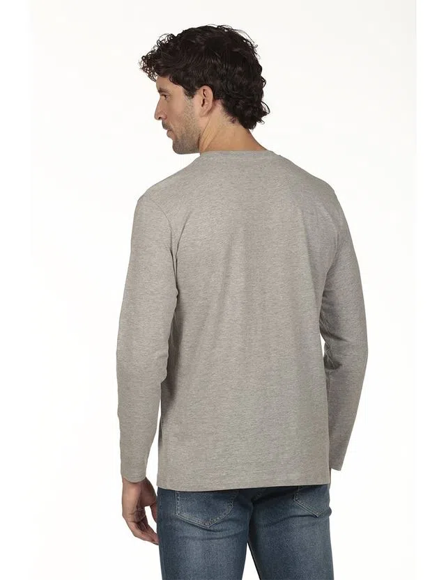 Camisola logo Regular Cinza