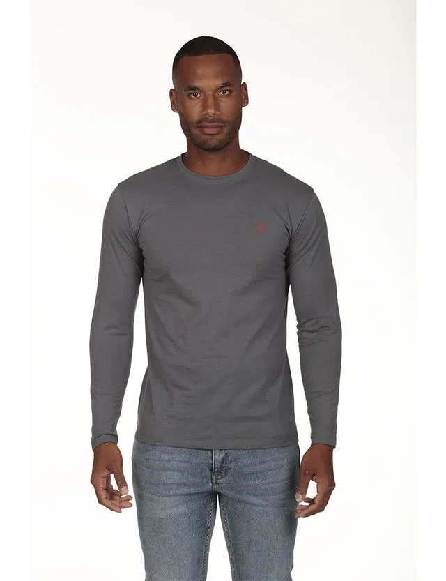 Camisola logo Regular Cinzento