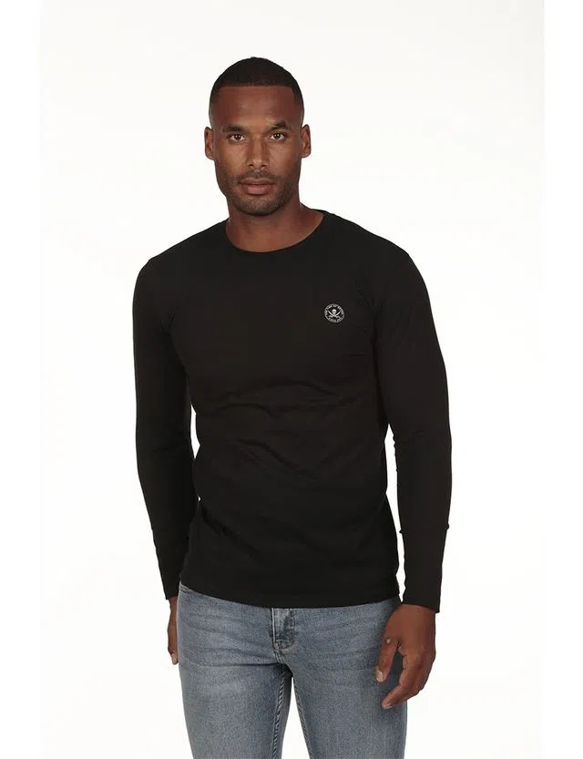 Camisola logo Regular Preto