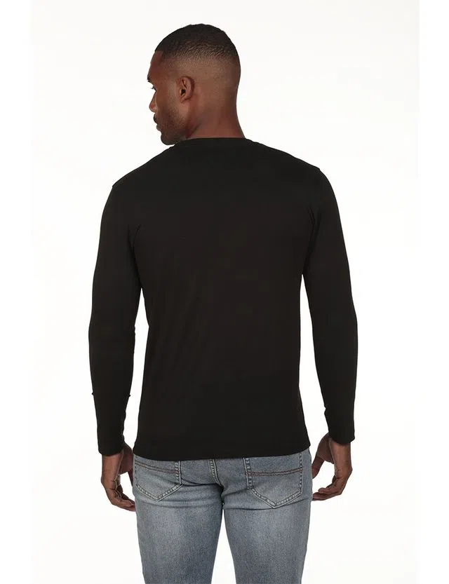 Camisola logo Regular Preto