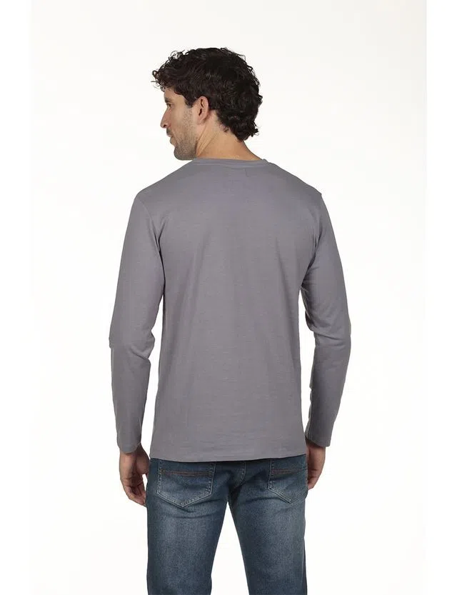 Camisola logo Regular Cinzento