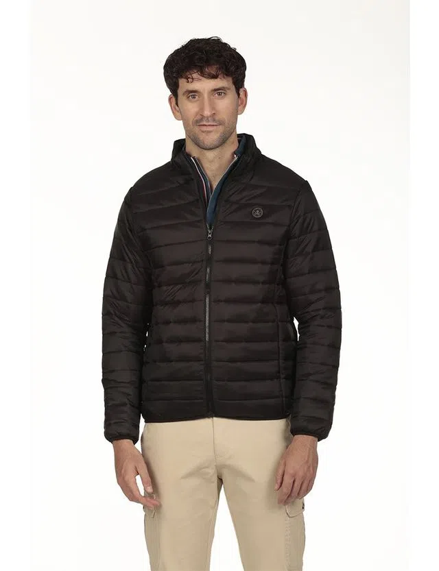 Casaco acolchoado Regular Preto