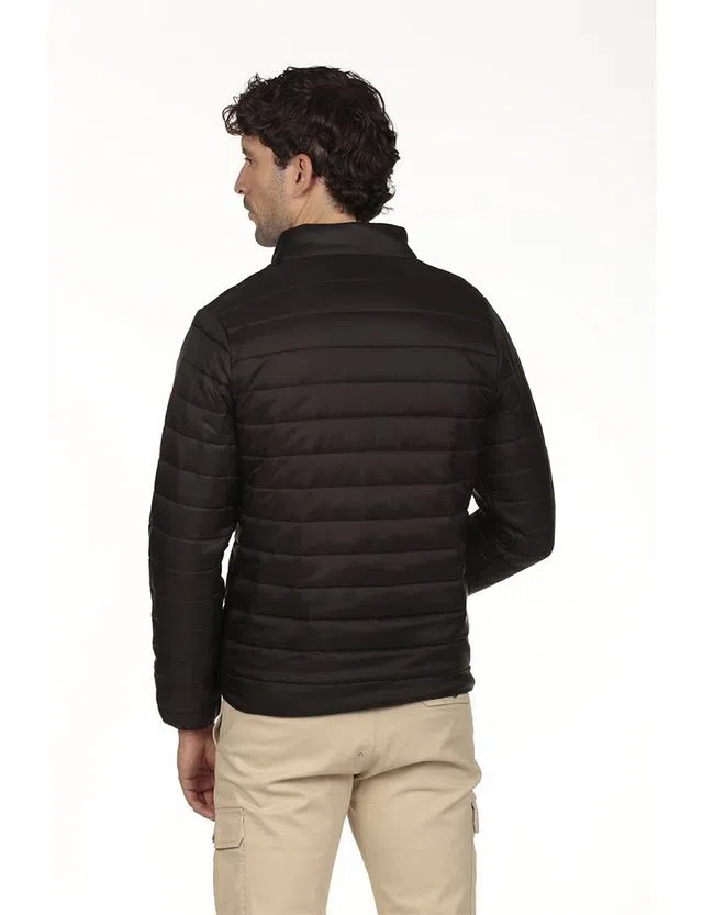 Casaco acolchoado Regular Preto