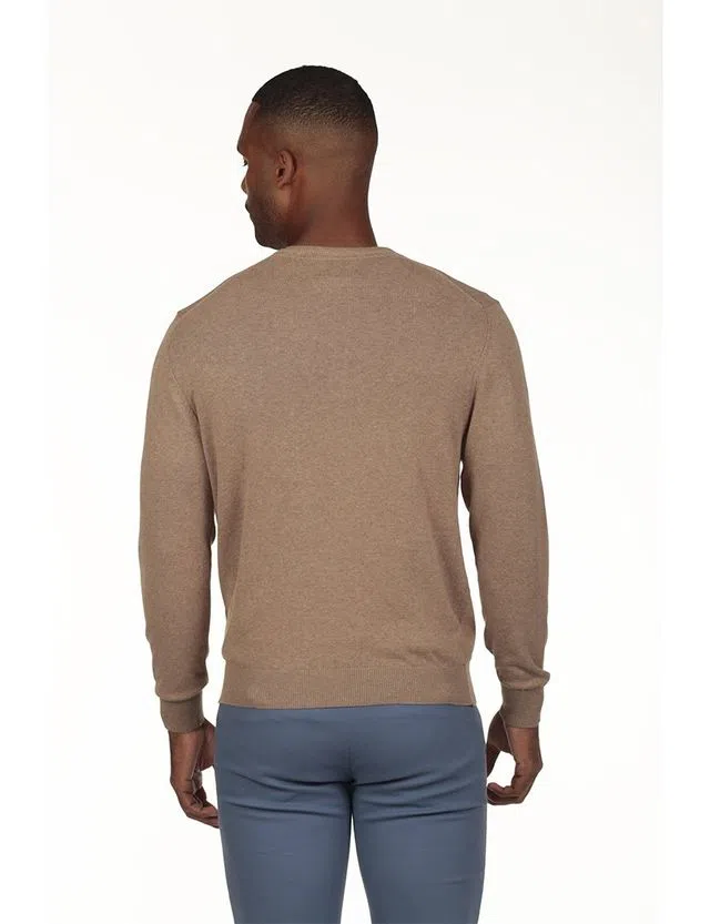 Camisola gola Regular Castanho