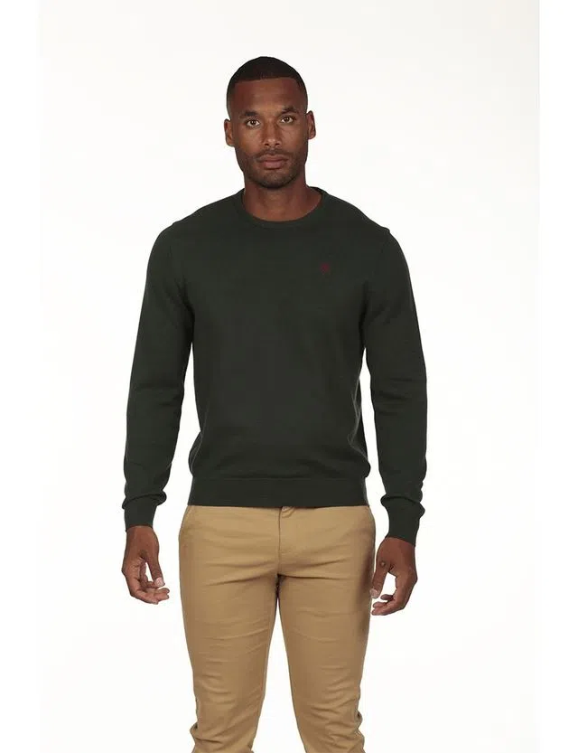 Regular Neck Sweater Dark Green