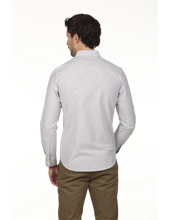 Camisa Oxford Regular Azul
