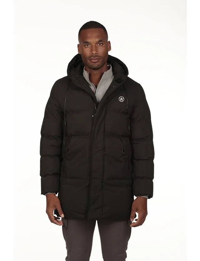 Parka 3/4 Regular Negra