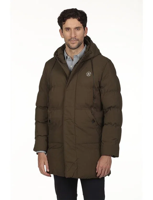 Parka Regular Verde 3/4