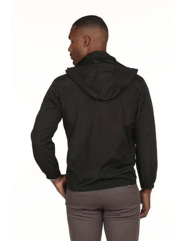 Corta-viento Regular Negro