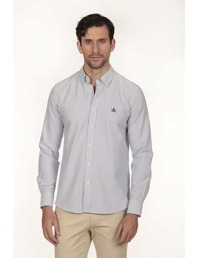 Pack Camisa Oxford Ajuste Regular + Cinturón de Cuero Reversible