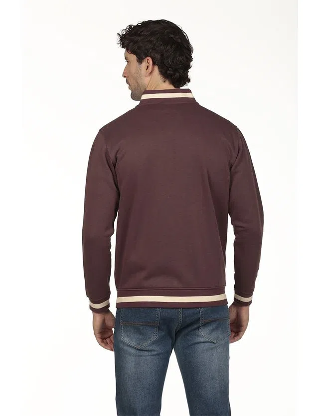 Regular Zip Jacket Burgundy