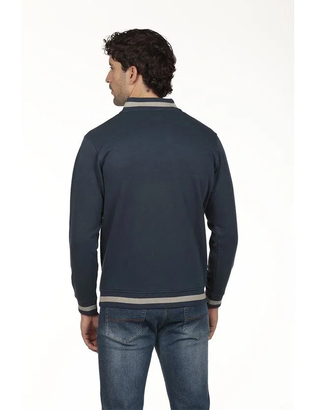 Regular Zip Jacket Blue