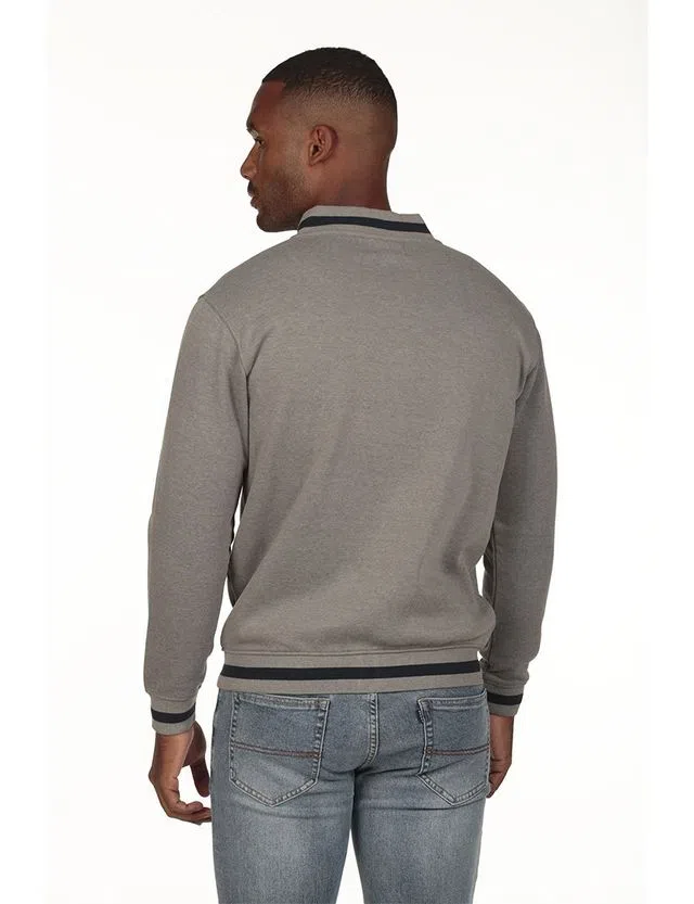 Regular Zip Coat Gray