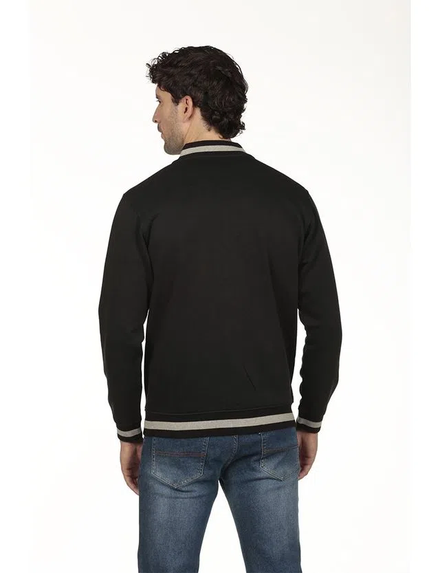 Regular Zip Black Coat